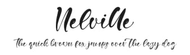 Nelville by Kong Font — Script Handwritten Font — thumbnail 1