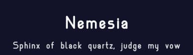 Nemesia by Rémi Lagast — Sans Serif Font — thumbnail 2