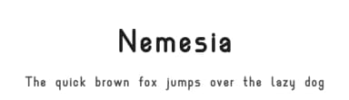 Nemesia by Rémi Lagast — Sans Serif Font — thumbnail 1