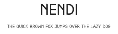 Nendi by nendi emelia — Sans Serif Font — thumbnail 1