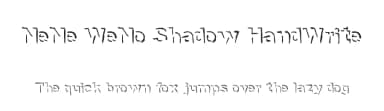 NeNe WeNo Shadow HandWrite by NeNe_WeNo — Script Handwritten Font — thumbnail 1