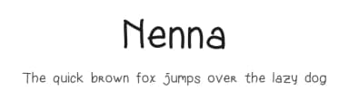 Nenna by Renatal Charisti — Script Handwritten Font — thumbnail 1