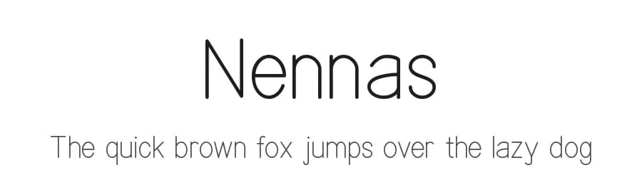 Nennas by Amru ID — Sans Serif Font