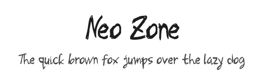Neo Zone by Winarko — Script Handwritten Font