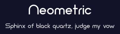 Neometric by Andres Sanchez — Sans Serif Font — thumbnail 2