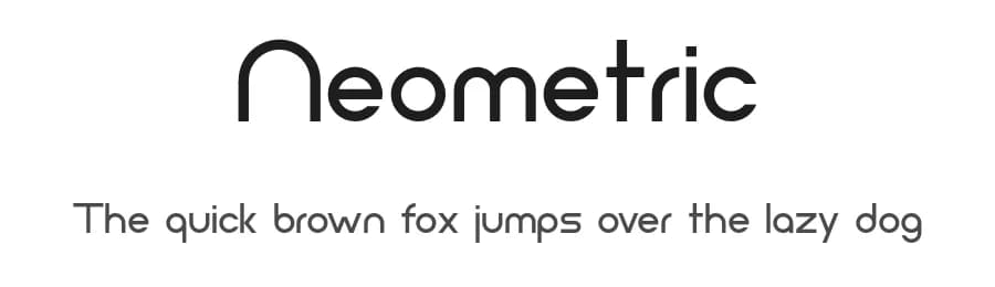 Neometric by Andres Sanchez — Sans Serif Font
