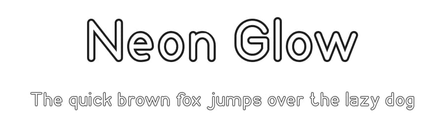 Neon Glow by weknow — Sans Serif Font