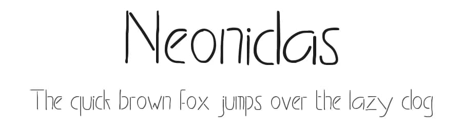 Neonidas by HandletterYean — Script Handwritten Font