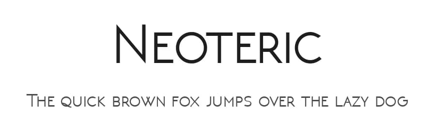 Neoteric by Herofonts — Sans Serif Font