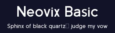 Neovix Basic by Erion Dyrmishi — Sans Serif Font — thumbnail 2
