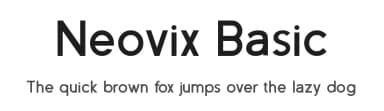 Neovix Basic by Erion Dyrmishi — Sans Serif Font — thumbnail 1