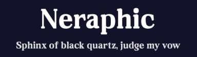 Neraphic by Storytype Studio — Serif Font — thumbnail 2