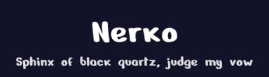 Nerko by Nermin K — Script Handwritten Font — thumbnail 2