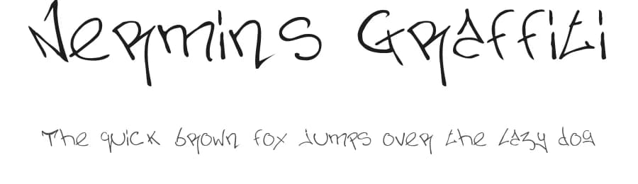 Nermins Graffiti by Nermin K — Script Handwritten Font
