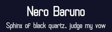 Nero Baruno by Kurnia Setyadi — Sans Serif Font — thumbnail 2