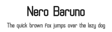 Nero Baruno by Kurnia Setyadi — Sans Serif Font — thumbnail 1