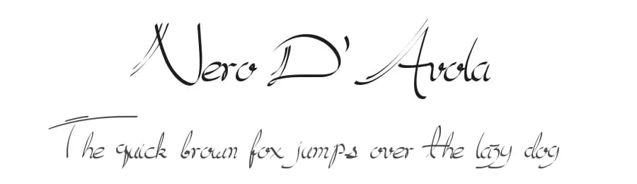 Nero D'Avola by Type Sailor — Script Handwritten Font