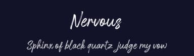 Nervous by Bagas Ardiatma — Script Handwritten Font — thumbnail 2