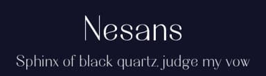 Nesans by HansCo — Sans Serif Font — thumbnail 2