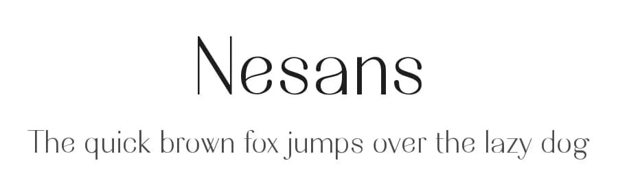 Nesans by HansCo — Sans Serif Font