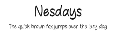 Nesdays by MJType — Script Handwritten Font — thumbnail 1