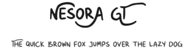 Nesora GT by Typetasty — Script Handwritten Font — thumbnail 1