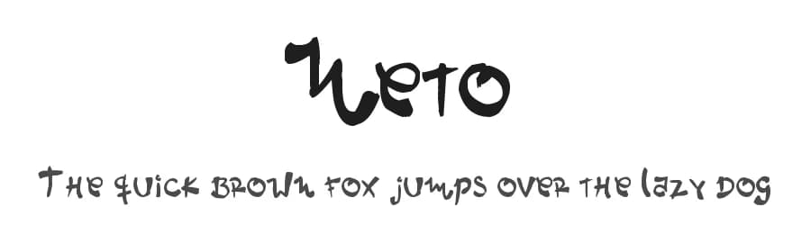 Neto by Ernesto Sánchez Espinosa — Script Handwritten Font