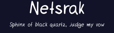 Netsrak by Karsten Lampe — Script Handwritten Font — thumbnail 2