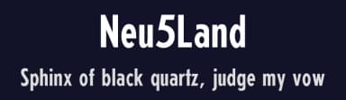 Neu5Land by Uwe Borchert — Sans Serif Font — thumbnail 2