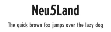 Neu5Land by Uwe Borchert — Sans Serif Font — thumbnail 1