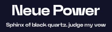 Neue Power by Power Type Foundry — Sans Serif Font — thumbnail 2