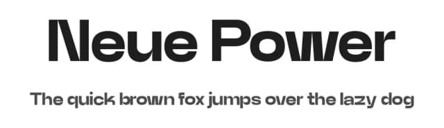 Neue Power by Power Type Foundry — Sans Serif Font