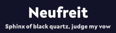 Neufreit by Wahyu & Sani Co. — Sans Serif Font — thumbnail 2