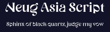 Neug Asia Script by Allouse Studio — Script Handwritten Font — thumbnail 2