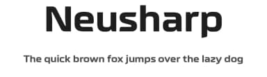 Neusharp by Digitype Studio — Sans Serif Font — thumbnail 1