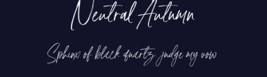 Neutral Autumn by Geranium Space — Script Handwritten Font — thumbnail 2