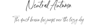 Neutral Autumn by Geranium Space — Script Handwritten Font — thumbnail 1