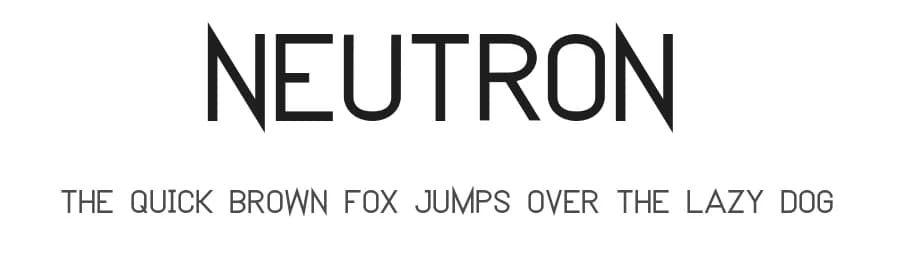 Neutron by Geronimo Font Studios — Sans Serif Font