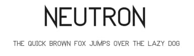 Neutron by Geronimo Font Studios — Sans Serif Font — thumbnail 1