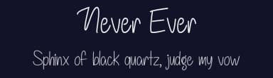 Never Ever by Misti's Fonts — Script Handwritten Font — thumbnail 2