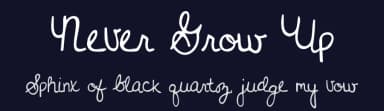 Never Grow Up by Kimberly Geswein — Script Handwritten Font — thumbnail 2