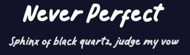 Never Perfect by Sensatype Studio — Script Handwritten Font — thumbnail 2