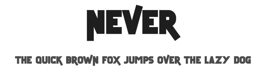Never by Design Vector10 — Sans Serif Font