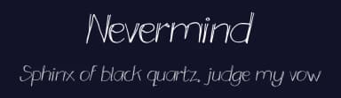 Nevermind by setyaisiam _type — Script Handwritten Font — thumbnail 2