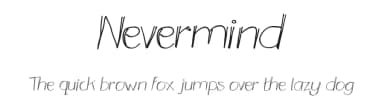 Nevermind by setyaisiam _type — Script Handwritten Font — thumbnail 1