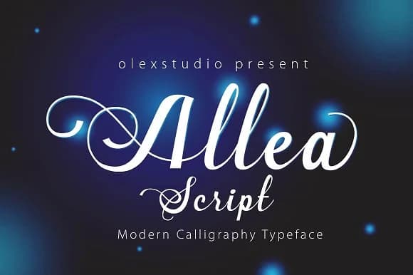 New Allea Font by Olexstudio — Script Handwritten Font