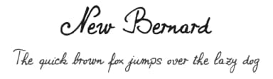 New Bernard by philing.net — Script Handwritten Font — thumbnail 1
