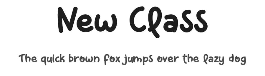 New Class by Airotype — Script Handwritten Font