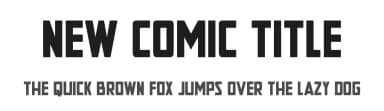 New Comic Title by Iconian Fonts — Sans Serif Font — thumbnail 1