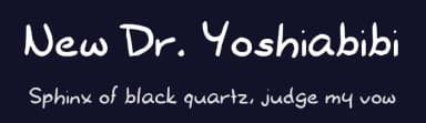 New Dr. Yoshiabibi by CyberZ74 — Script Handwritten Font — thumbnail 2